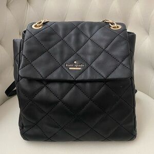 Kate Spade Quilted Black Backpack
